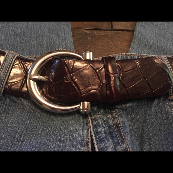 Brown genuine Italian Leather Belt - Picture 2 of 16